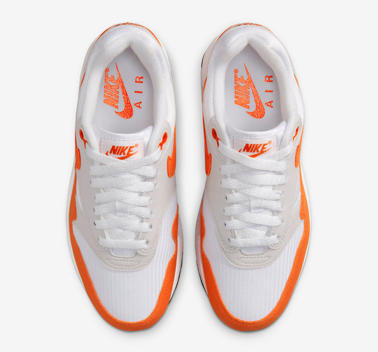 Women's Nike Air Max 1 Neutral Grey Safety Orange DZ2628-002