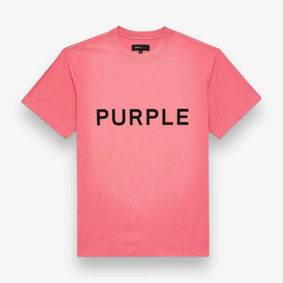 Purple Brand Textured SS Tee Wordmark Desert Rose