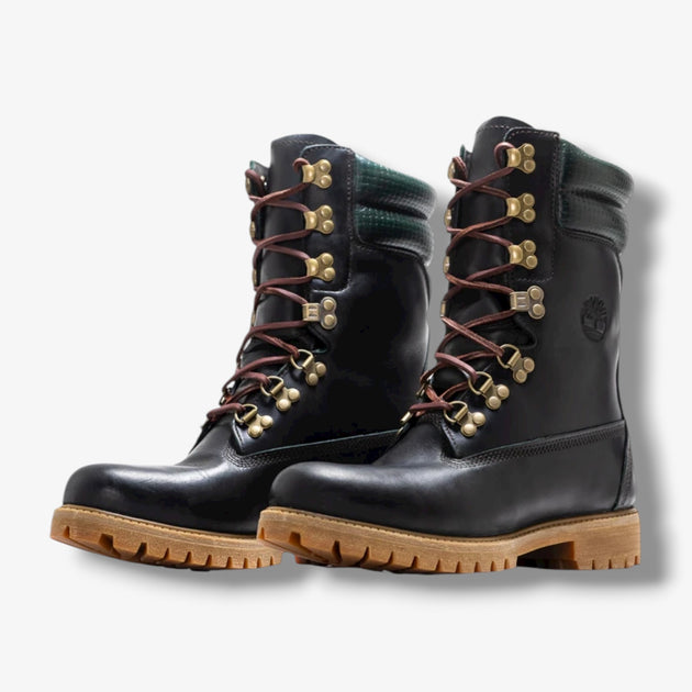 Timberland 美品 Timberland Premium Tall Lace Waterproof Dark Green Full Grain