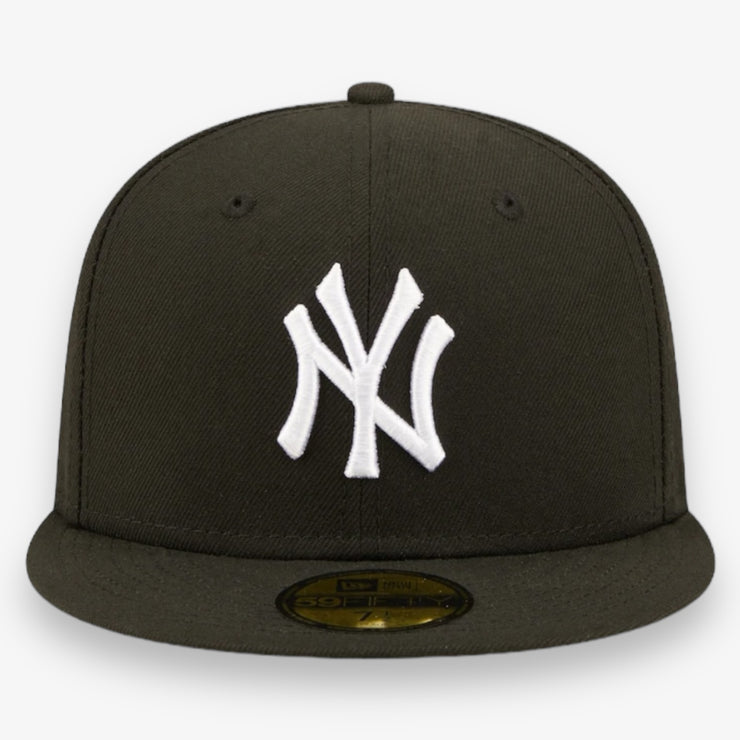 New Era New York Yankees fitted Black white grey bottom