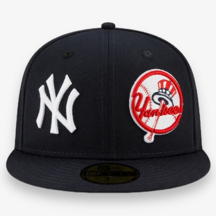 New Era Fitted Yankees Logos Navy