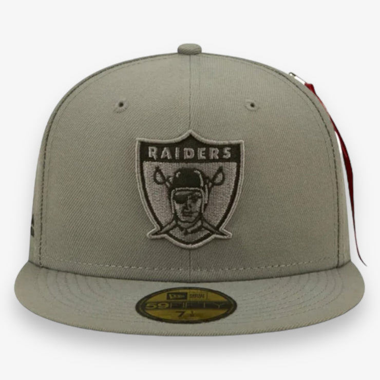 New Era x Alpha Industries Oakland Raiders Fitted Grey