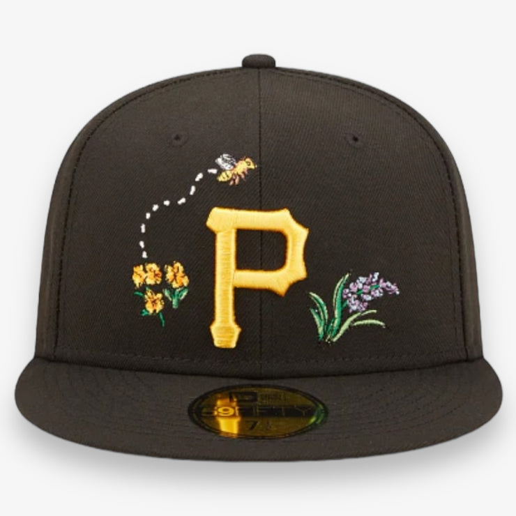 New Era Pittsburgh Pirates Watercolor Floral Fitted Black