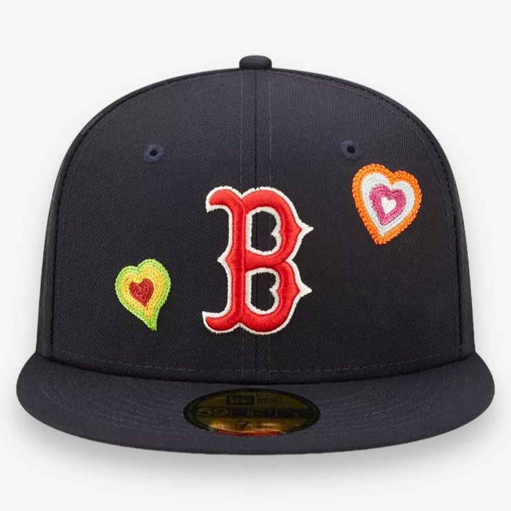 New Era Boston Red Sox Chain Stitched Heart Fitted Navy
