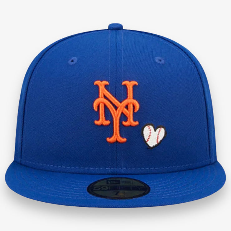 New Era NY Mets Baseball Heart Fitted