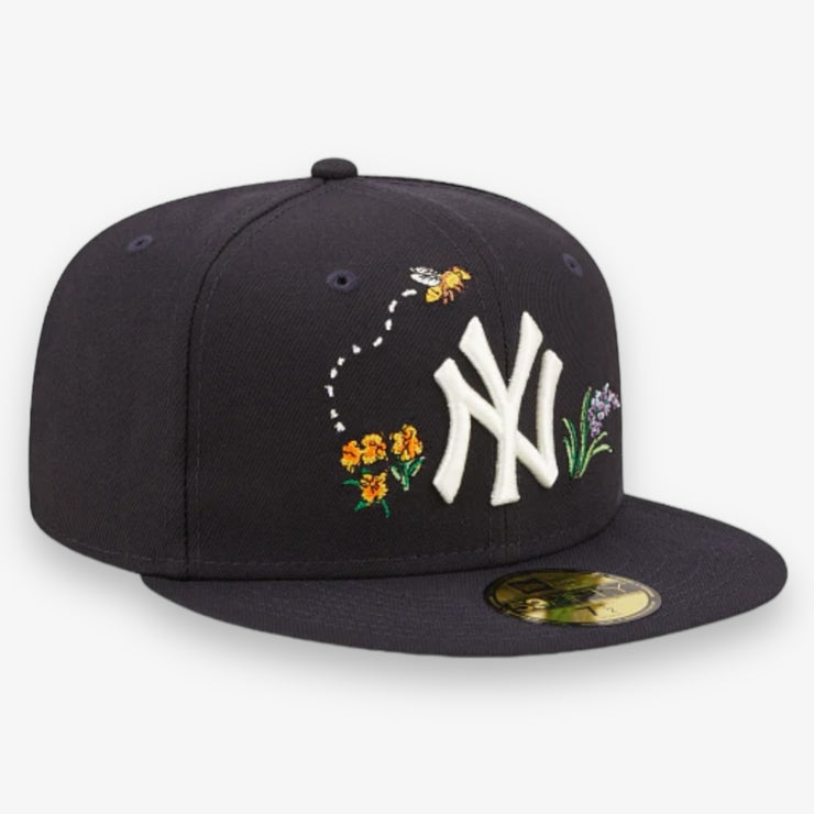 New Era New York Yankees Watercolor Floral Fitted Navy