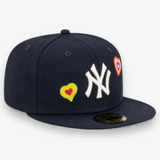 New Era NY Yankees Chain Stitch Heart Fitted Navy