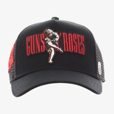 Cult Of Individuality Guns N Roses Mesh Back Trucker Curved Visor Black