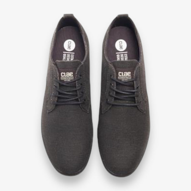 Clae Ellington Textile Black Hemp Canvas – Sneaker Junkies display picture 1