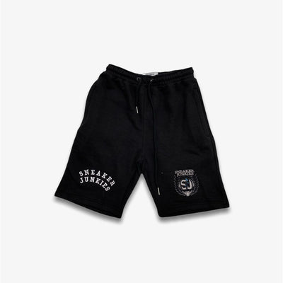 Sneaker Junkies Double Logo Sweat Shorts Black