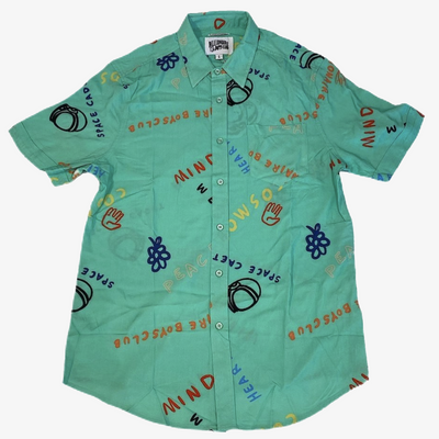 BBC BB Cadet SS Woven Button Up Spring Bud