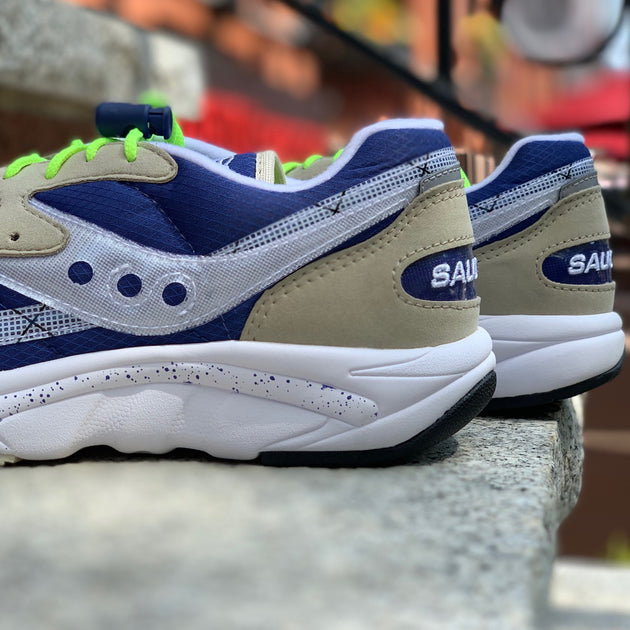 Saucony Aya S70460-4 Grey Blue Neon – Sneaker Junkies