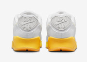 Women's NIKE AIR MAX 90 SE WHITE/CITRON PULSE-ALABASTER-SAIL FJ4548-100