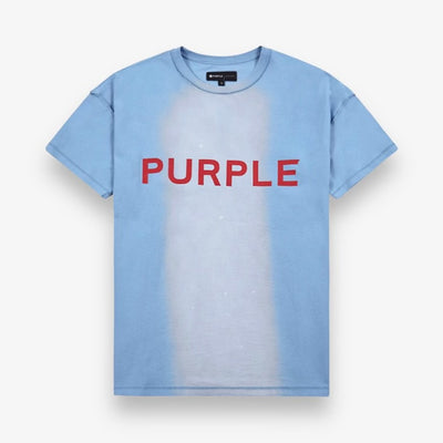 Purple Brand Textured Jersey Inside Out Tee Placid Blue Core Big