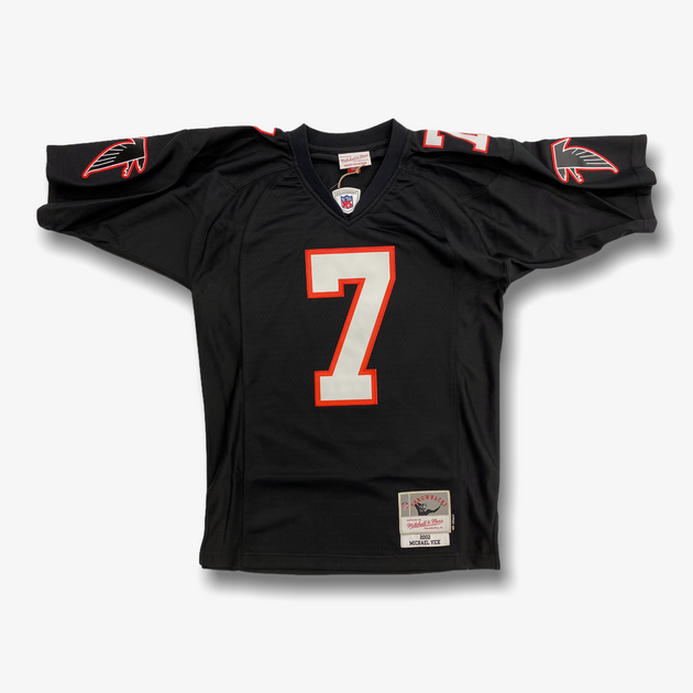 Men's Mitchell & Ness Michael Vick Black Atlanta Falcons Legacy Replica  Jersey