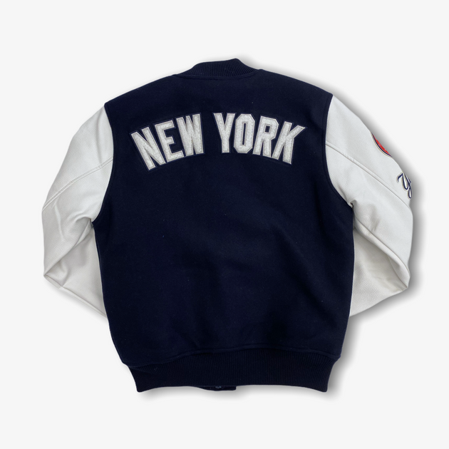 New York Yankees Pro Standard Varsity Logo Full-Zip Jacket - Navy/White