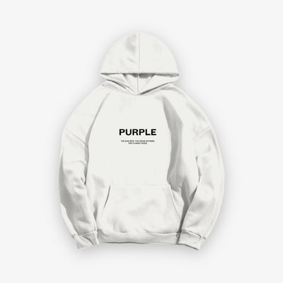 Purple Brand French Terry Pullover Hoody Coconut Milk