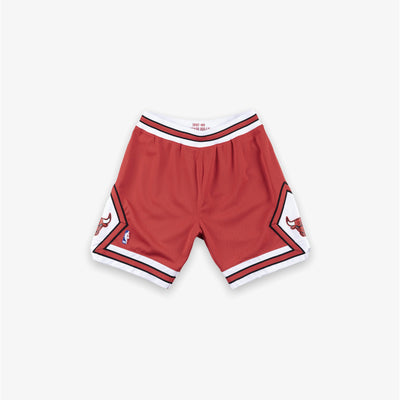 Mitchell & Ness Authentic Red White Shorts Chicago Bulls Road 1997-98
