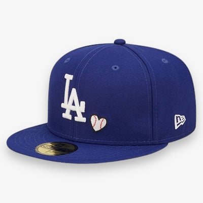 New Era LA Dodgers Team Heart Baseball Fitted Blue