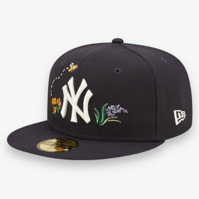 New Era New York Yankees Watercolor Floral Fitted Navy
