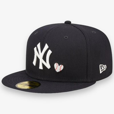 New Era New York Yankees Team Heart  Fitted Navy
