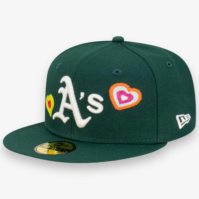 New Era Oakland A's Fitted Colorful Hearts