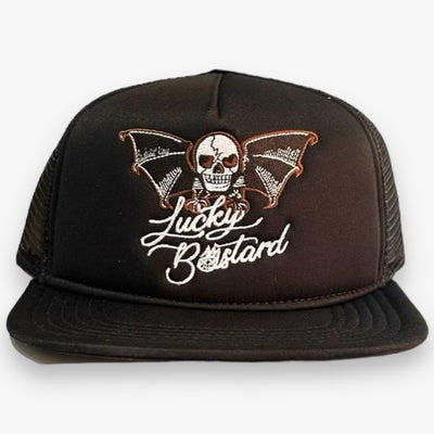 Cult of Individuality Lucky Bastard Trucker Hat Black