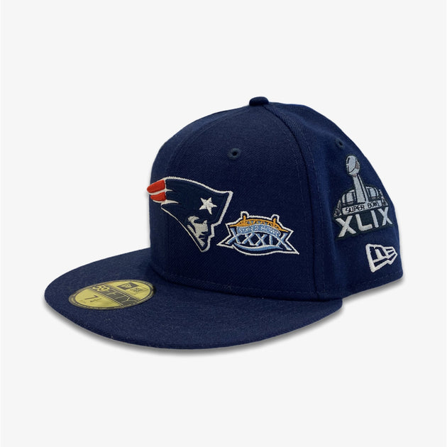 New Era New England Patriots 2002 2004 2005 Champs Snap Back Navy – Sneaker  Junkies