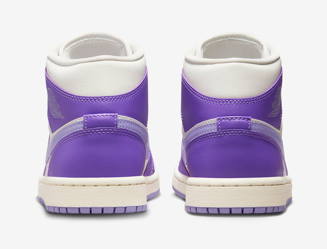 Women's Air Jordan 1 Mid Action Grape Sky J Light Purple
