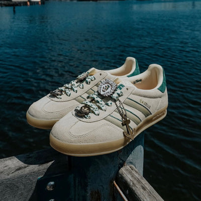 Adidas Gazelle Indoor X Sneaker Junkies "Clam Chowder" IH1392 warvan clay cgreen
