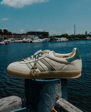 Adidas Gazelle Indoor X Sneaker Junkies "Clam Chowder" IH1392 warvan clay cgreen