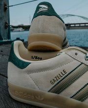 Adidas Gazelle Indoor X Sneaker Junkies "Clam Chowder" IH1392 warvan clay cgreen
