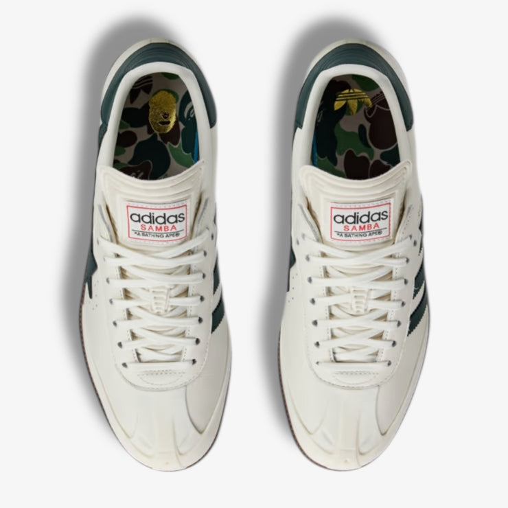 Adidas Samba X Bape white shargrn gum KJ8852 – Sneaker Junkies