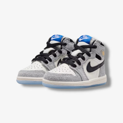 おすすめ！120 D&Gジュニア　ラルフローレン ジェニーアンドジャック Jordan 1 Retro High OG TD Cool Grey Black Game Royal Toddler Sizes