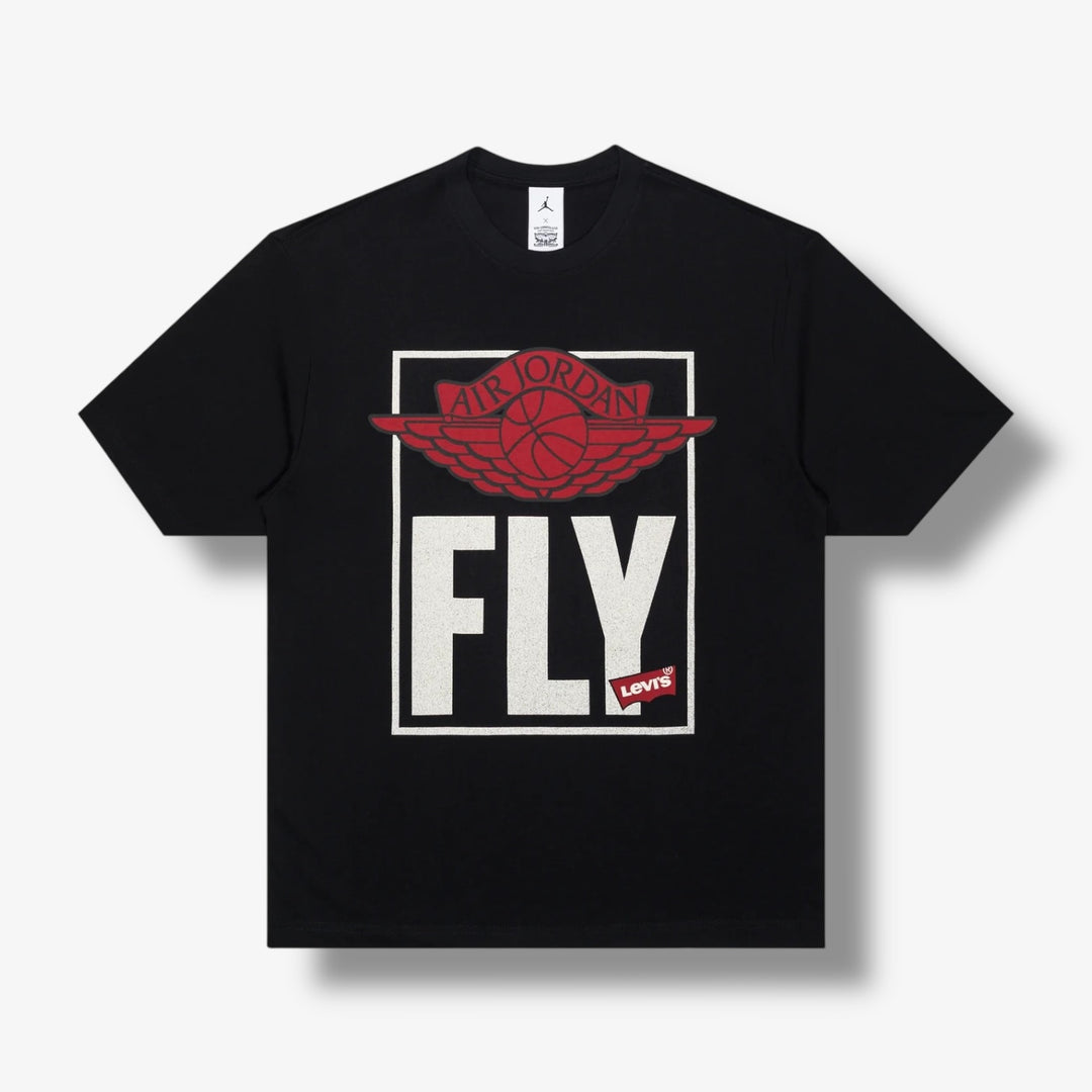 Levi's Air Jordan FLY Tシャツ ブラック Jordan x Levi's Short Sleeve Tee Black IM6728-010 – Sneaker Junkies