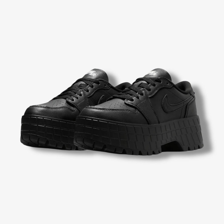 Women's Air Jordan 1 Brooklyn Low Black Metallic Black White