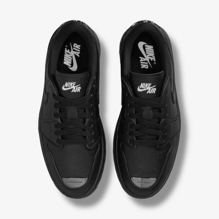 Women's Air Jordan 1 Brooklyn Low Black Metallic Black White