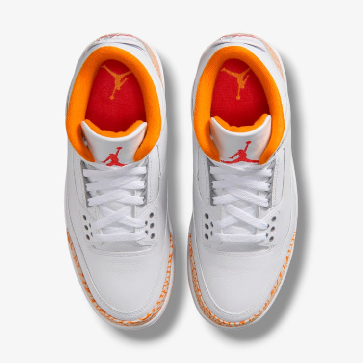 Women's Air Jordan 3 Retro White Pimento Orange CK9246-101