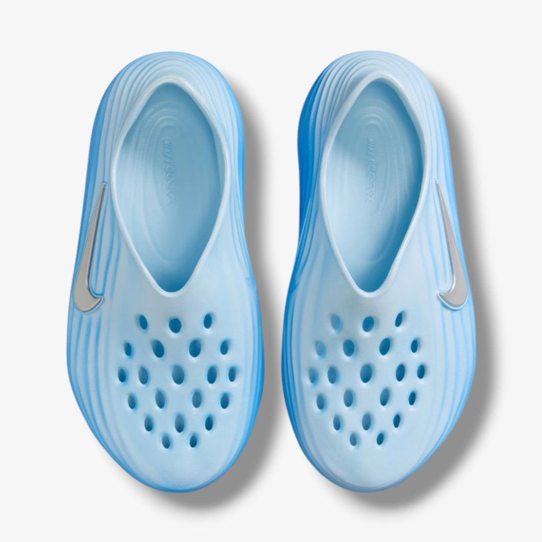 Nike Reactx Rejuven8 GS Glacier Blue Metallic Silver Grade School Nike Reactx Rejuven8 GS Glacier Blue Metallic Silver Grade School