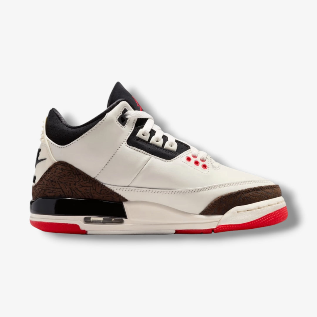 Air Jordan 3 Retro (GS) Sail Black University Red DM0967-103