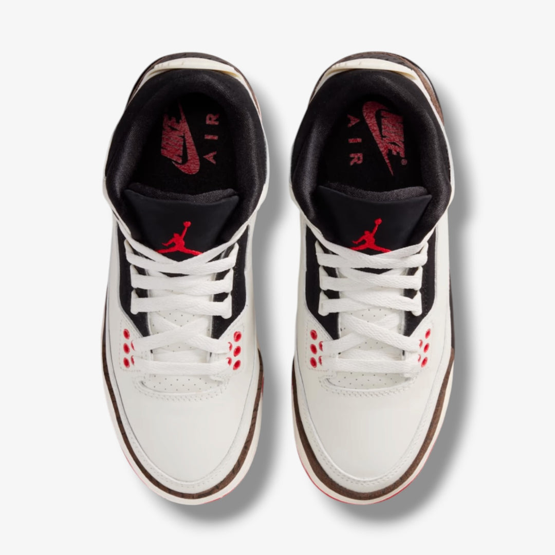 Air Jordan 3 Retro (GS) Sail Black University Red DM0967-103