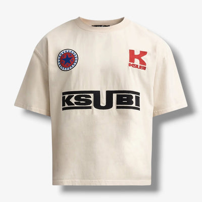 Ksubi Zoom Ekcess SS Tee Ecru Natural – Sneaker Junkies