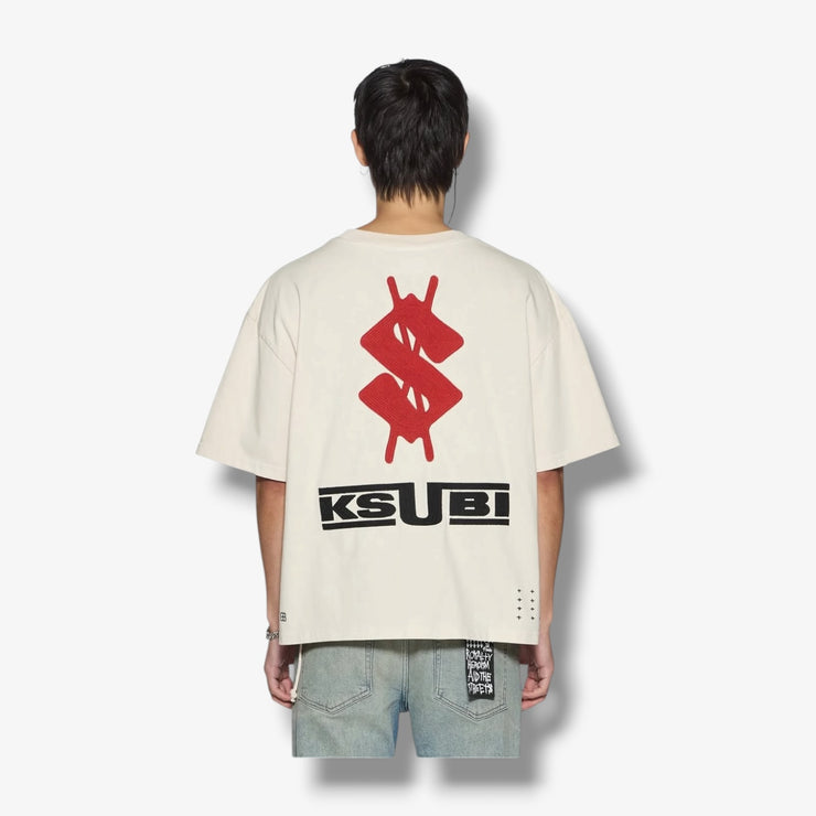Ksubi Zoom Ekcess SS Tee Ecru Natural – Sneaker Junkies