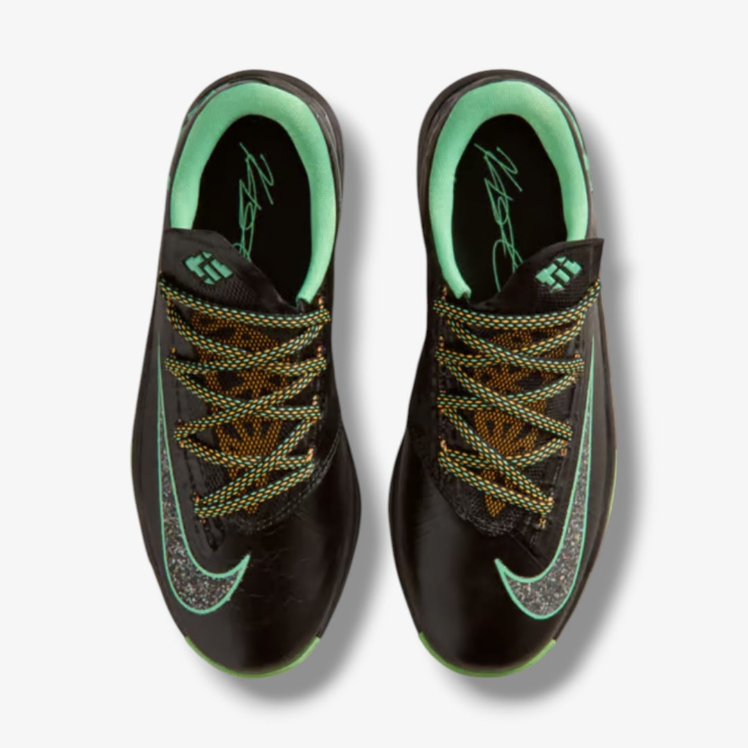 Nike KD VI GS Black Multi Color Lucid Green Grade School Sizes