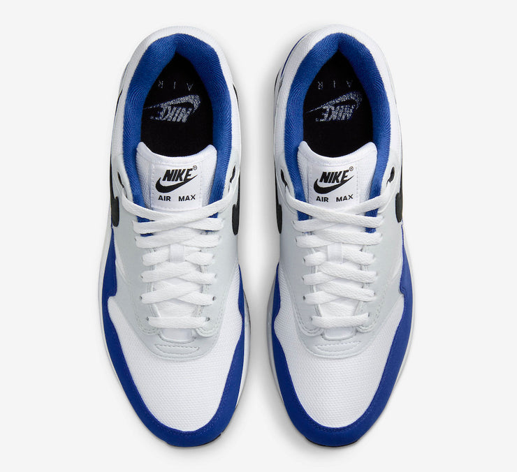 Nike Air Max 1 White Black Deep Royal Blue FD9082-100