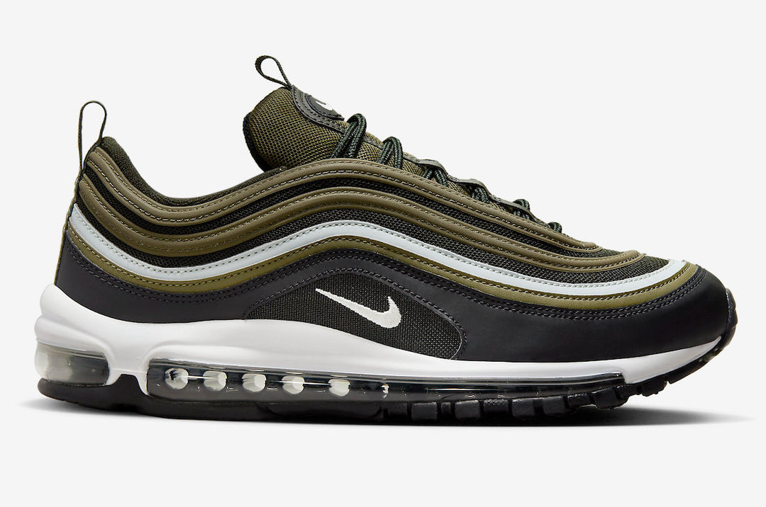 nike air max 97 plant based Nike Air Max 97 Medium Olive Light Silver 921826-202 – Sneaker Junkies