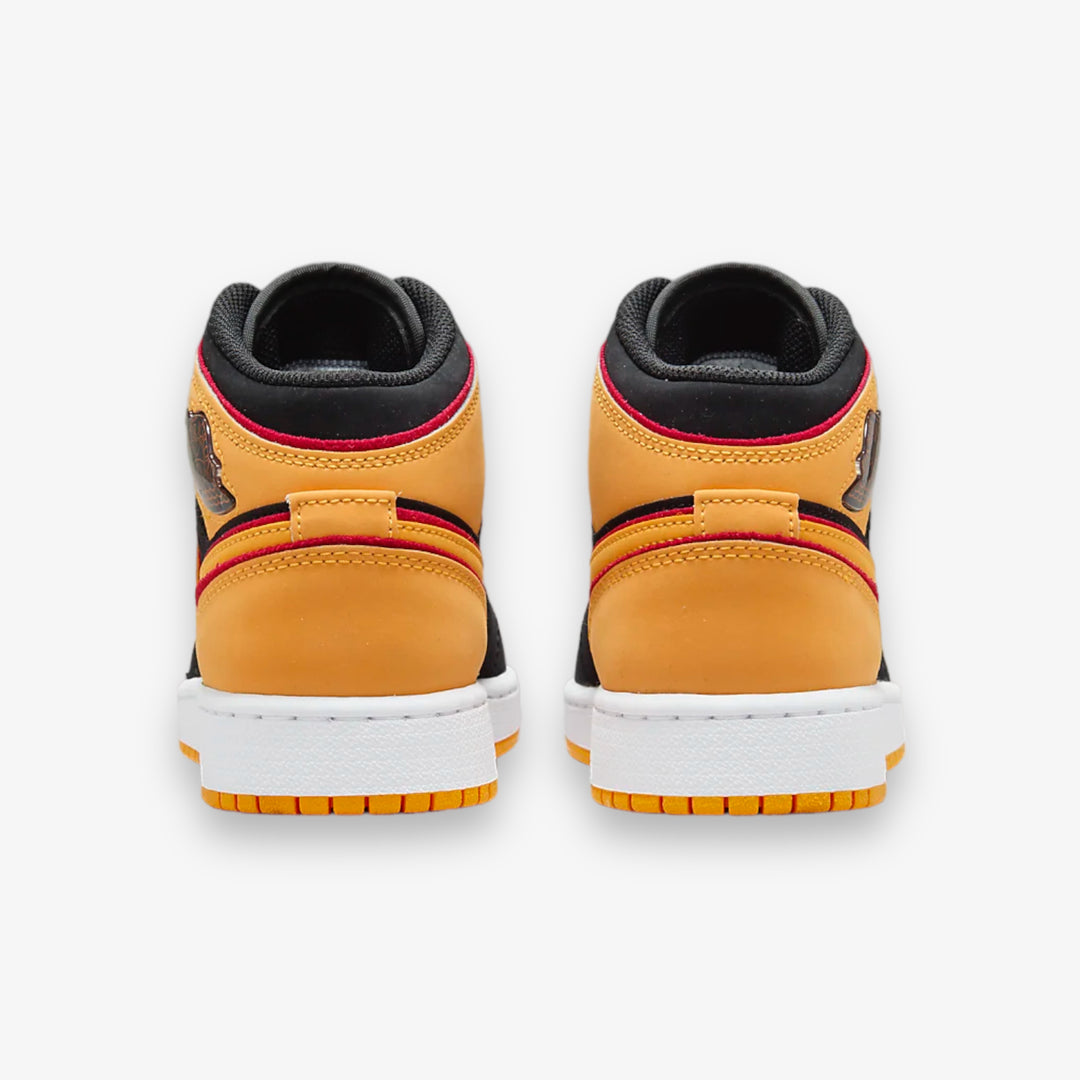 Air Jordan 1 Mid SE (GS) Black Vivid Orange FJ4924-008 – Sneaker