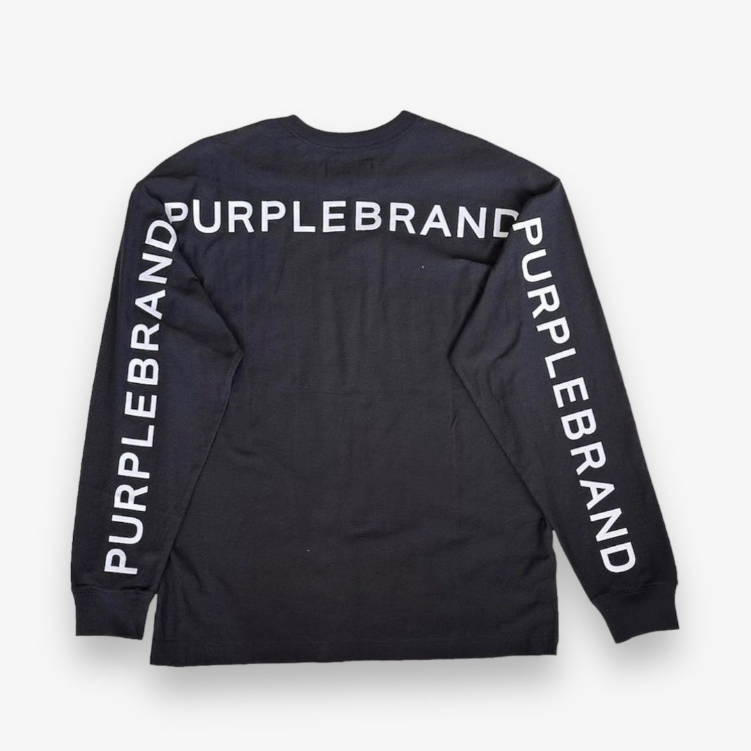 LAVANDA  フォントロンT  BLACK ワンフォークロージング 1111clothing ◇ストーンウォッシュ ハード