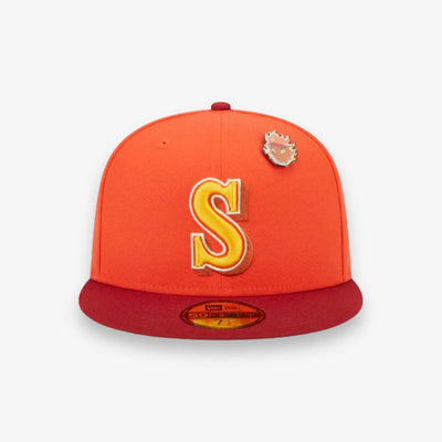 New Era Seattle Mariners Outerspace Fitted Orange