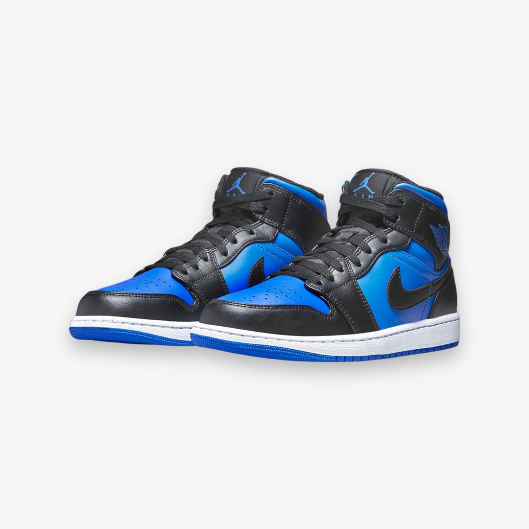 air jordan 1 mid gs black hyper royal